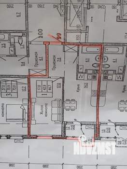 1-к квартира, вторичка, 45м2, 11/18 этаж