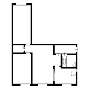 3-к квартира, вторичка, 64м2, 1/9 этаж