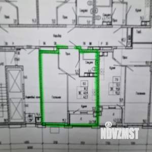 2-к квартира, сданный дом, 43м2, 11/22 этаж