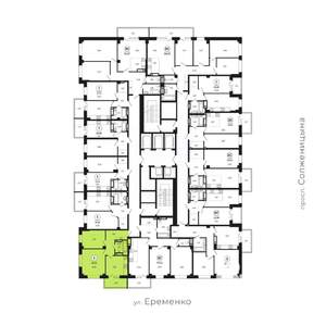 2-к квартира, вторичка, 55м2, 18/24 этаж