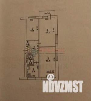 3-к квартира, вторичка, 60м2, 3/5 этаж