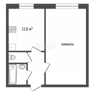 1-к квартира, вторичка, 42м2, 8/10 этаж