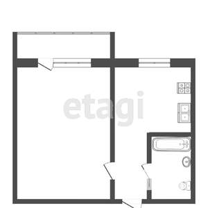 1-к квартира, вторичка, 22м2, 5/9 этаж