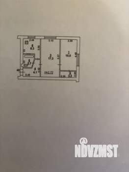 2-к квартира, вторичка, 43м2, 2/6 этаж