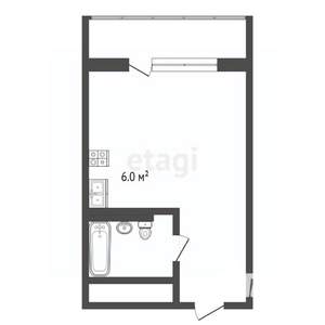 Студия квартира, вторичка, 33м2, 7/24 этаж