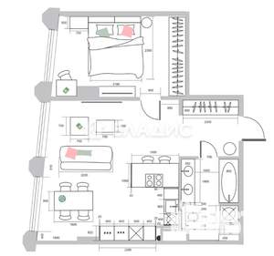 2-к квартира, вторичка, 64м2, 8/15 этаж