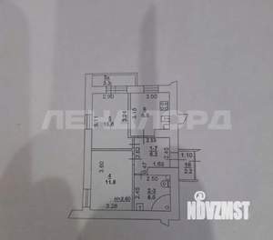 2-к квартира, вторичка, 52м2, 3/15 этаж