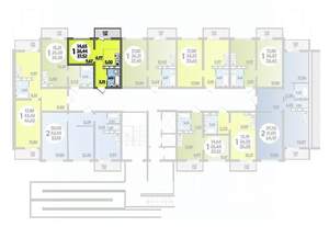 Студия квартира, строящийся дом, 28м2, 8/16 этаж