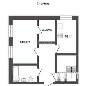 3-к квартира, вторичка, 60м2, 1/2 этаж