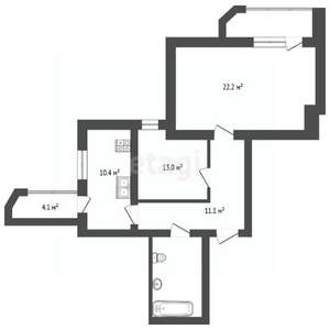 2-к квартира, вторичка, 86м2, 8/14 этаж