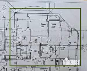 2-к квартира, вторичка, 77м2, 8/16 этаж
