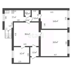 4-к квартира, вторичка, 73м2, 1/3 этаж