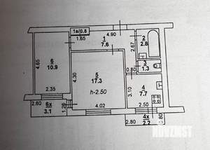 2-к квартира, вторичка, 51м2, 9/9 этаж