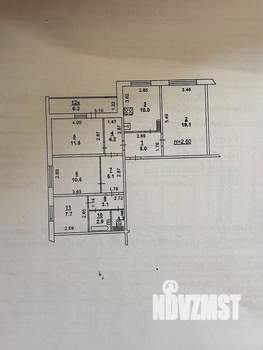 4-к квартира, вторичка, 80м2, 4/10 этаж