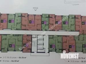 1-к квартира, вторичка, 36м2, 12/25 этаж