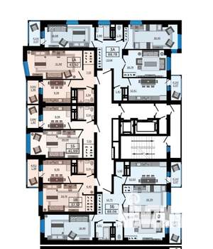 1-к квартира, вторичка, 44м2, 24/24 этаж
