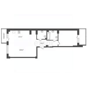 2-к квартира, вторичка, 68м2, 14/24 этаж