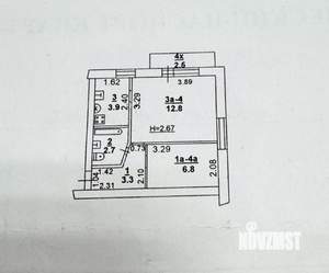 1-к квартира, вторичка, 32м2, 5/5 этаж