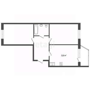 2-к квартира, вторичка, 68м2, 10/22 этаж