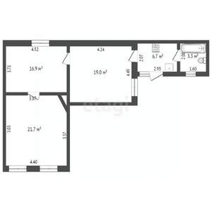3-к квартира, вторичка, 102м2, 23/25 этаж
