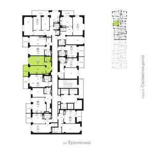 1-к квартира, вторичка, 40м2, 6/24 этаж