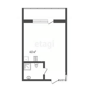 Студия квартира, вторичка, 24м2, 4/24 этаж