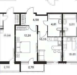 1-к квартира, вторичка, 34м2, 15/24 этаж