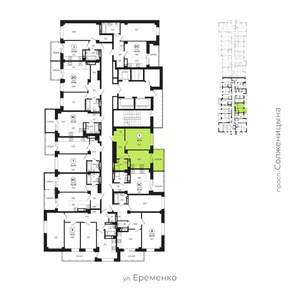 1-к квартира, вторичка, 39м2, 21/24 этаж