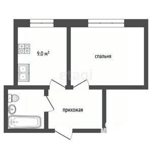 1-к квартира, вторичка, 36м2, 8/20 этаж