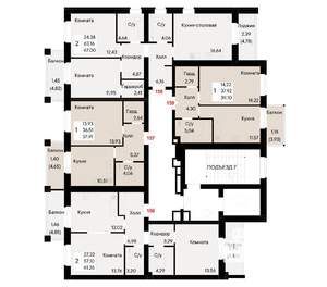 2-к квартира, вторичка, 61м2, 6/8 этаж