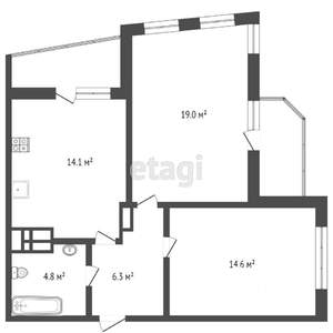 2-к квартира, вторичка, 63м2, 5/28 этаж