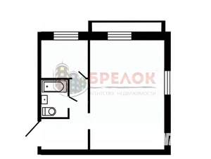 1-к квартира, вторичка, 32м2, 4/5 этаж