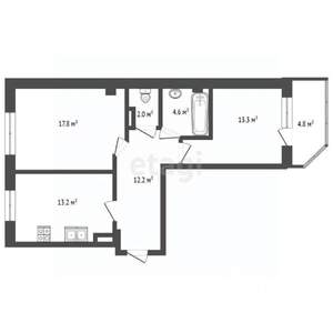 2-к квартира, вторичка, 68м2, 10/18 этаж