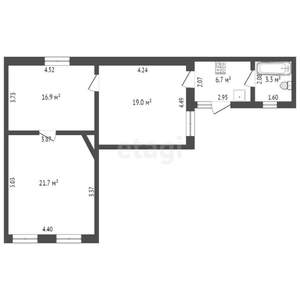 3-к квартира, вторичка, 102м2, 23/25 этаж