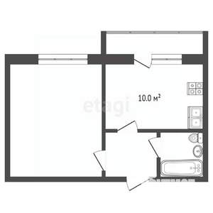 1-к квартира, вторичка, 36м2, 5/18 этаж