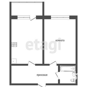 1-к квартира, вторичка, 37м2, 17/26 этаж