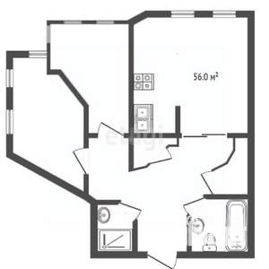 2-к квартира, вторичка, 104м2, 14/15 этаж