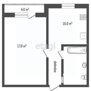 1-к квартира, вторичка, 36м2, 5/17 этаж