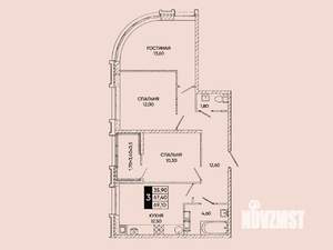 3-к квартира, вторичка, 69м2, 11/24 этаж