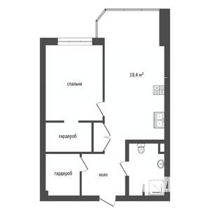 2-к квартира, вторичка, 48м2, 2/17 этаж