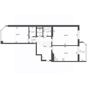 2-к квартира, вторичка, 66м2, 21/24 этаж