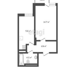 1-к квартира, вторичка, 29м2, 25/25 этаж