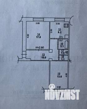 2-к квартира, вторичка, 56м2, 5/5 этаж