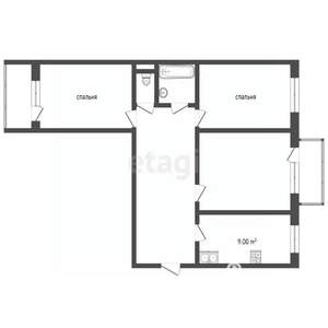 3-к квартира, вторичка, 81м2, 5/6 этаж