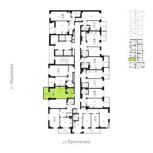 Студия квартира, вторичка, 27м2, 15/24 этаж