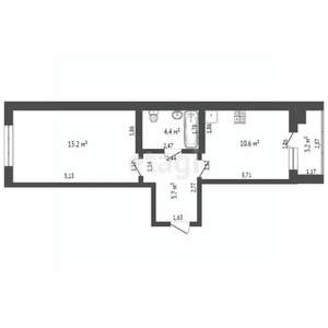 1-к квартира, вторичка, 36м2, 9/20 этаж