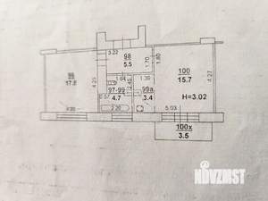 2-к квартира, вторичка, 48м2, 2/6 этаж