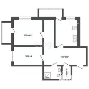 2-к квартира, вторичка, 58м2, 7/12 этаж