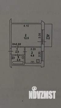 1-к квартира, вторичка, 24м2, 2/9 этаж
