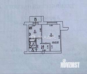1-к квартира, вторичка, 37м2, 6/9 этаж